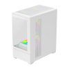 Počítačová skříň DarkFlash C365 (bílá) + 5 ventilátorů  DarkFlash