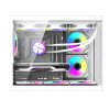 Počítačová skříň DarkFlash B275 PRO (bílá) + 6 ventilátorů  DarkFlash