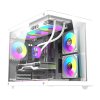 Počítačová skříň DarkFlash B275 PRO (bílá) + 6 ventilátorů  DarkFlash