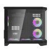 Počítačová skříň Darflash FT418 + 6 ventilátorů aRGB (černá)  DarkFlash