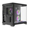 Počítačová skříň Darflash FT418 + 6 ventilátorů aRGB (černá)  DarkFlash