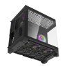 Počítačová skříň Darflash FT418 + 6 ventilátorů aRGB (černá)  DarkFlash