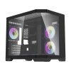 Počítačová skříň Darflash FT418 + 6 ventilátorů aRGB (černá)  DarkFlash