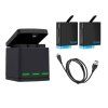 Tříslotový nabíjecí box Telesin pro GoPro Hero 5/6/7/8 + 2 baterie (GP-BNC-801)  Telesin