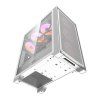 Počítačová skříň Darkflash DRX70 MESH + 4 ventilátory RGB (bílá)  DarkFlash