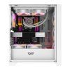 Počítačová skříň Darkflash DRX70 MESH + 4 ventilátory RGB (bílá)  DarkFlash
