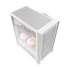 Počítačová skříň Darkflash DRX70 MESH + 4 ventilátory RGB (bílá)  DarkFlash