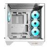 Počítačová skříň Darkflash DY470 se 4 ventilátory (bílá)  DarkFlash