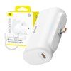 Baseus Compact 5000mAh powerbanka, 20W, USB-C (bílá).  Baseus