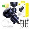 Držák do auta s indukční nabíječkou Baseus MagPro 15W Qi2.0 (černý)  Baseus