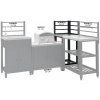Modul rohový TORINO 3 pro venkovní kuchyň 47x47x123cm  Cattara