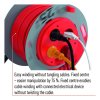 Prodlužovací kabel na bubnu 25 m, 4 zásuvky, PVC červený kabel 1,5 mm2 , pevný střed  EMOS