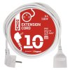Prodlužovací kabel EMOS 10 m, 1 zásuvka, bílý, PVC, 1,5 mm2  EMOS
