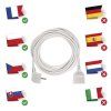 Prodlužovací kabel EMOS 10 m, 1 zásuvka, bílý, PVC, 1,5 mm2  EMOS