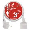 Prodlužovací kabel - spojka, 3m, bílý  EMOS