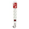 Prodlužovací kabel EMOS 3m, 5 zásuvek, s vypínačem, bílý, PVC, 1,5mm2  EMOS