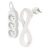 Prodlužovací kabel EMOS 3m, 3 zásuvky, bílý, PVC, 1,5mm2  EMOS