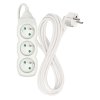 Prodlužovací kabel EMOS 3m, 3 zásuvky, bílý, PVC, 1,5mm2  EMOS