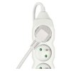 Prodlužovací kabel EMOS 3m, 3 zásuvky, bílý, PVC, 1,5mm2  EMOS