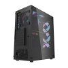 Darkflash DK352 Plus počítačová skříň + 4× ventilátor