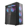 Darkflash DK352 Plus počítačová skříň + 4× ventilátor