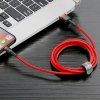 Baseus Cafule USB Lightning kabel 2,4 A 1 m (černo-červený)