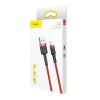 Baseus Cafule USB Lightning kabel 2,4 A 1 m (černo-červený)