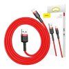 Baseus Cafule USB Lightning kabel 2,4A 0,5m - červený