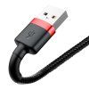 Baseus Cafule USB Lightning kabel 1,5A 2m (červeno-černý)