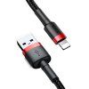 Baseus Cafule USB Lightning kabel 1,5A 2m (červeno-černý)