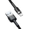 Baseus Cafule USB Lightning kabel 1,5A 2m (šedo-černý)