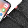Baseus Cafule USB Lightning kabel 2.4A 1m (červeno-černý)