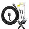Baseus Cafule USB Lightning kabel 2,4A 1m (šedo-černý)
