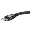 Baseus Cafule USB Lightning kabel 2,4A 1m (šedo-černý)