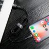 Baseus Cafule USB Lightning kabel 2,4A 1m (šedo-černý)
