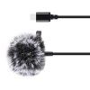 Klopový jack mikrofon s klipem 1,5m USB-C Puluz PU425