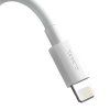 Baseus Simple Wisdom Data kabel Kit USB to Lightning 2.4A (2PCS/Set）1.5m - bílý