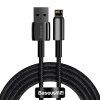 Baseus Tungsten Gold kabel USB to iP 2.4A 2m (černý)