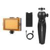 Stativ Puluz držák na stativ + LED lampa + svorka na telefon