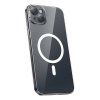 Pouzdro na telefon Baseus magnetický Crystal Clear pro iPhone 13 (průhledné) s ochranným krytem displeje z tvrzeného skla a čisticí sadou