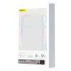 Pouzdro na telefon Baseus magnetický Crystal Clear pro iPhone 13 (průhledné) s ochranným krytem displeje z tvrzeného skla a čisticí sadou