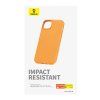 Pouzdro na telefon pro iPhone 15 Plus Baseus Fauxther Series (oranžové)
