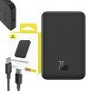 Magnetická mini powerbanka Baseus 5000mAh, USB-C 20W (černá)