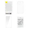 Baseus Crystal Series Magnetické pouzdro pro iPhone 14 Plus + tvrzené sklo