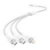 Kabel USB 2.0 A na 3v1 3A Vention CTPWG 1,5M (bílý)