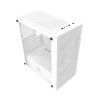 Počítačová skříň Darkflash M305 Mesh bez ventilátorů (bílá)