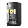 Počítačová skříň Darkflash DY470 se 4 ventilátory (černá)