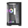 Počítačová skříň Darflash FT418 PRO + 7 ventilátorů aRGB (černá)