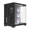 Počítačová skříň Darflash FT418 PRO + 7 ventilátorů aRGB (černá)