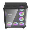 Počítačová skříň Darflash FT418 PRO + 7 ventilátorů aRGB (černá)
